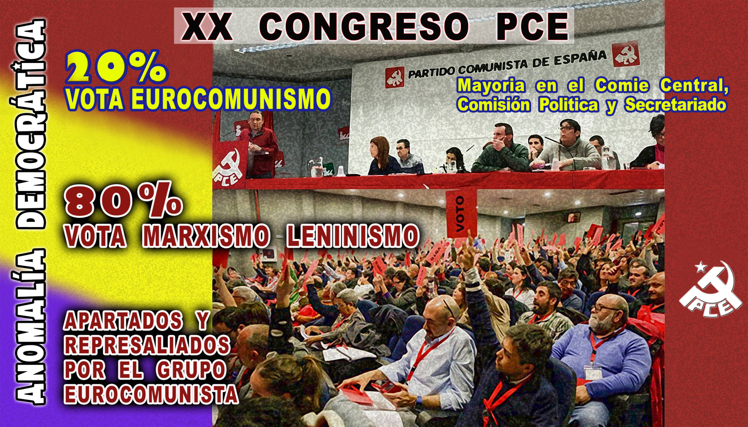 Ilustración XX Congreso PCE. Autor Fernando Francisco Serrano