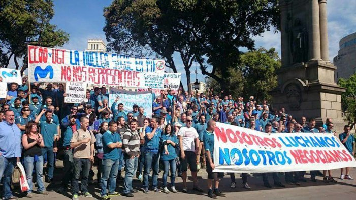 "Represión sindical en la contrata Liteyca de Telefónica en Madrid y Las Palmas". Fuente:  Izquierda Diario.es  04.19